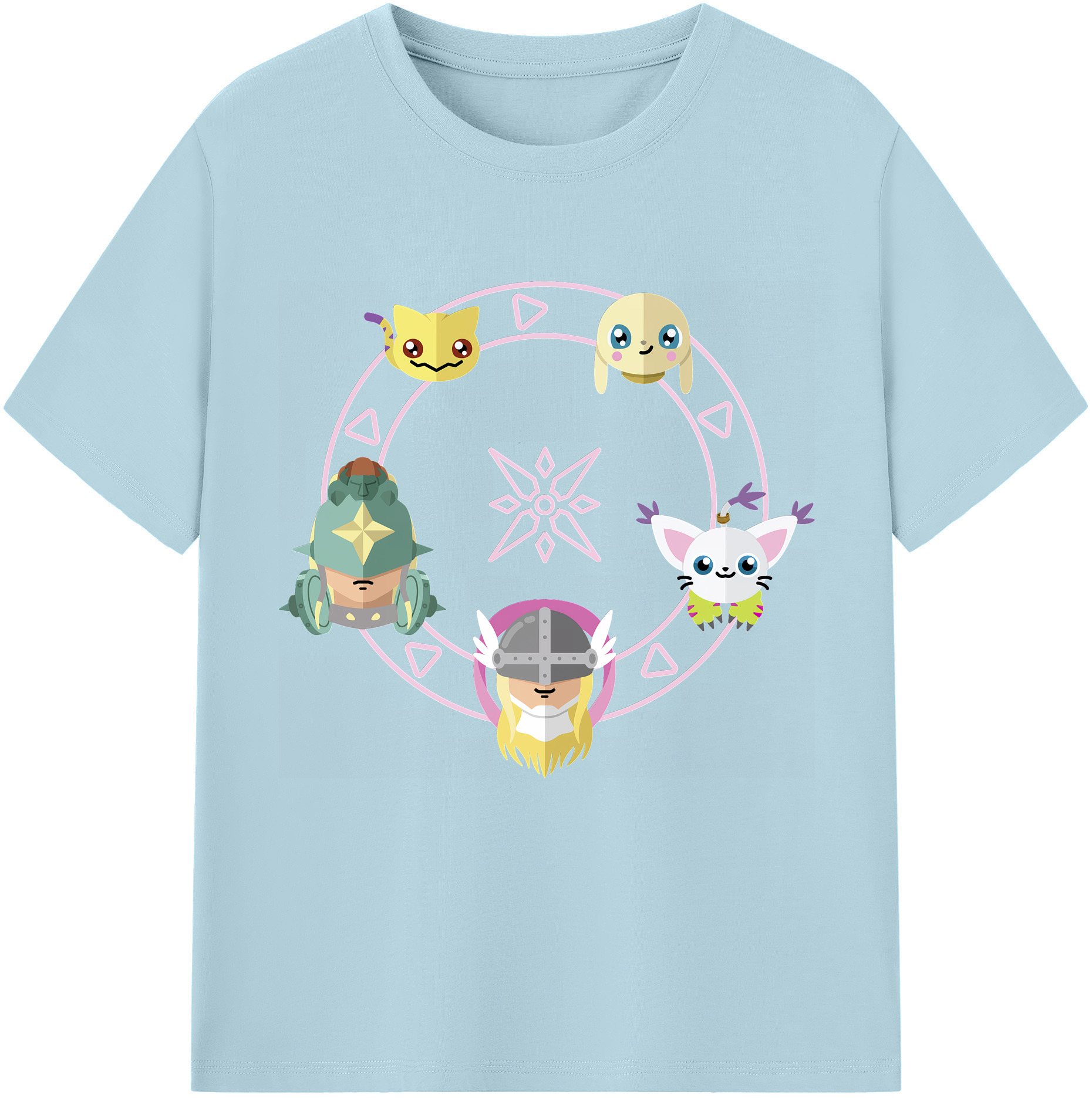 （画像用） Digimon デジタルモンスター/デジモン 綿100％半袖Tシャツ（フロントプリント）
